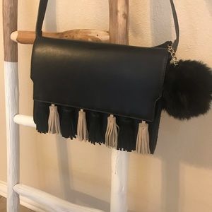 Rebecca Minkoff Dupe Black Tassel Crossbody